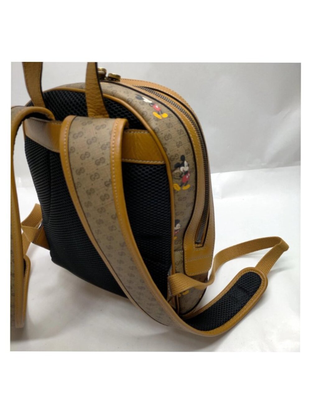 Authentic Gucci x Disney Mickey Mouse GG Supreme Backpack Brown Mini Luxury Bag - Picture 6 of 16